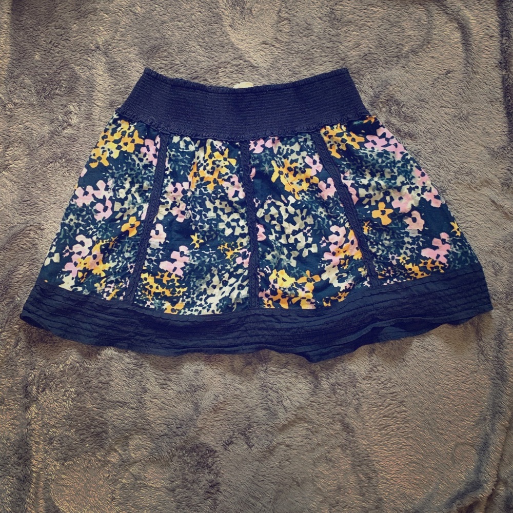Free People flowy flower skirt